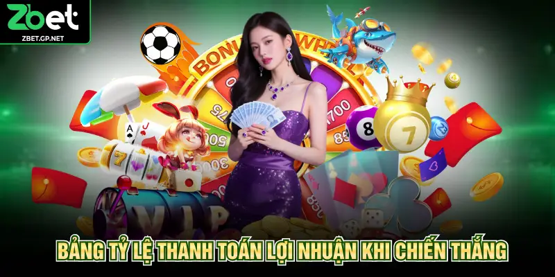 Bảng tỷ lệ thanh toán lợi nhuận khi chiến thắng